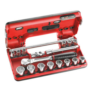 Facom Steeksleutelset 3/8" D-Box 6-kant