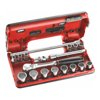 Facom Steeksleutelset 3/8Z D-Box, 18-dlg