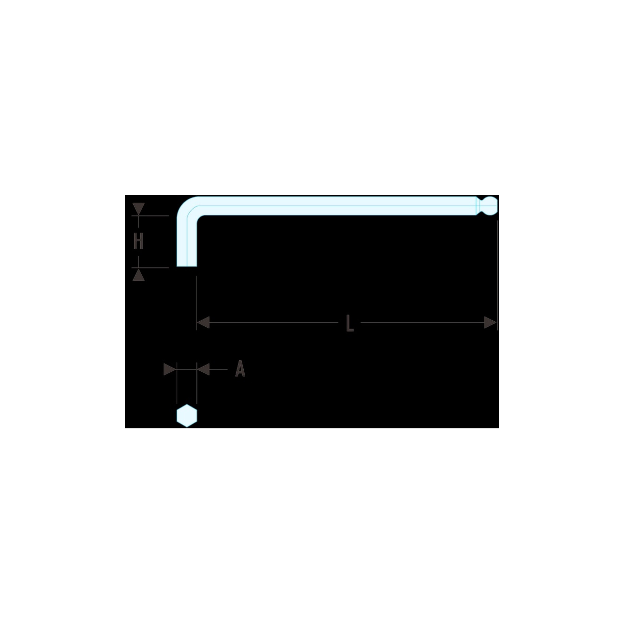 Facom Stiftschlüssel lang Kugelkopf 3 mm