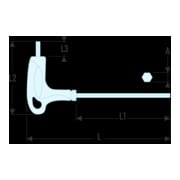 Facom T-greep inbussleutel 6-kant SLS 6 mm-1