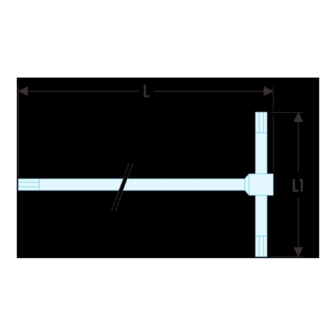 Facom T-greep inbussleutel 6 mm