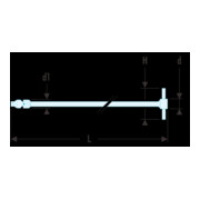 Facom T-handgreep met cardanverbinding 1,2" 495 mm-3