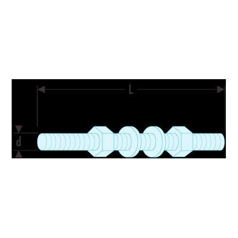 Facom Tige de traction pour dispositif d'extraction U.53KL0