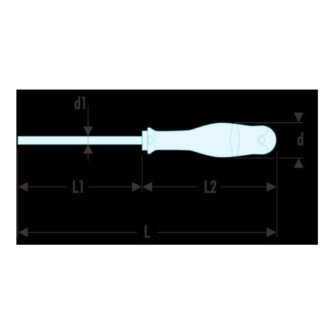 Facom Tournevis PROTWIST SLS, PZ1 x 100