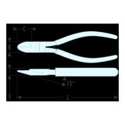 Facom Tronchese per plastica 140 mm-3