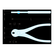 Facom Tronchesi per cavi rame/alluminio 10mm-3