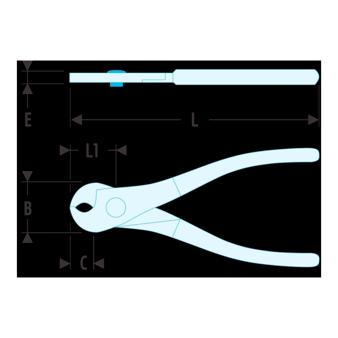 Facom Tronchesi per cavi rame/alluminio 10mm