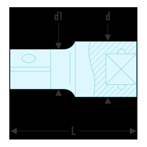 Facom Verlengstuk 1/2" 75 mm