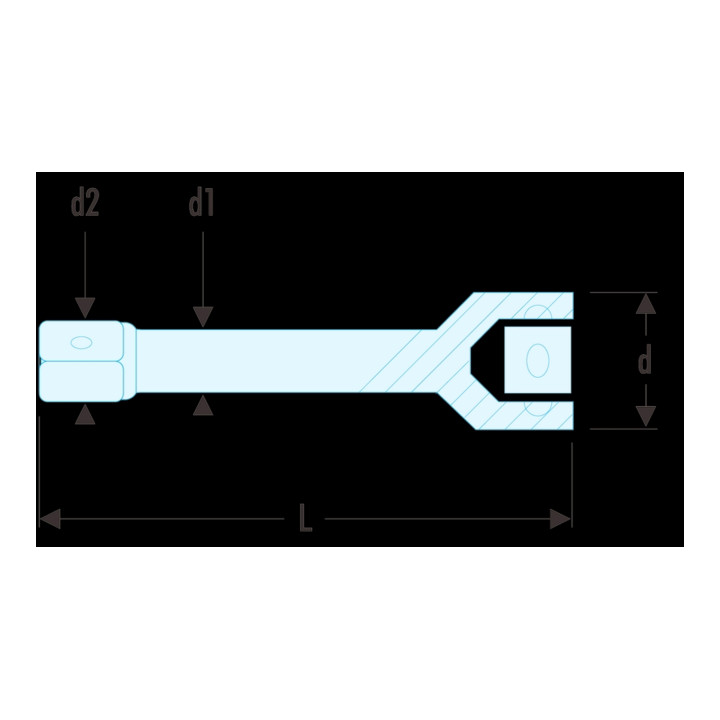 Facom Verlengstuk 3/8" 75 mm