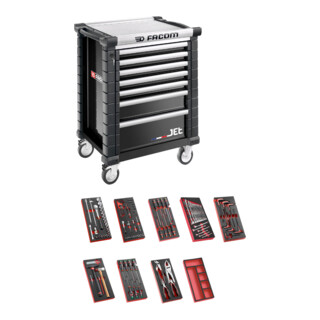 Facom werkplaatswagen JET.7GM3 met 9 modules
