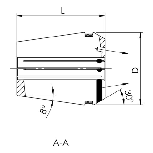 FAHRION Porte-pinces DIN6499B GERC25HPDD 12,0 mm