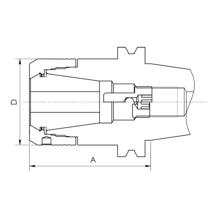 FAHRION Porte-pinces DIN69871ADB SK40-70 CP32