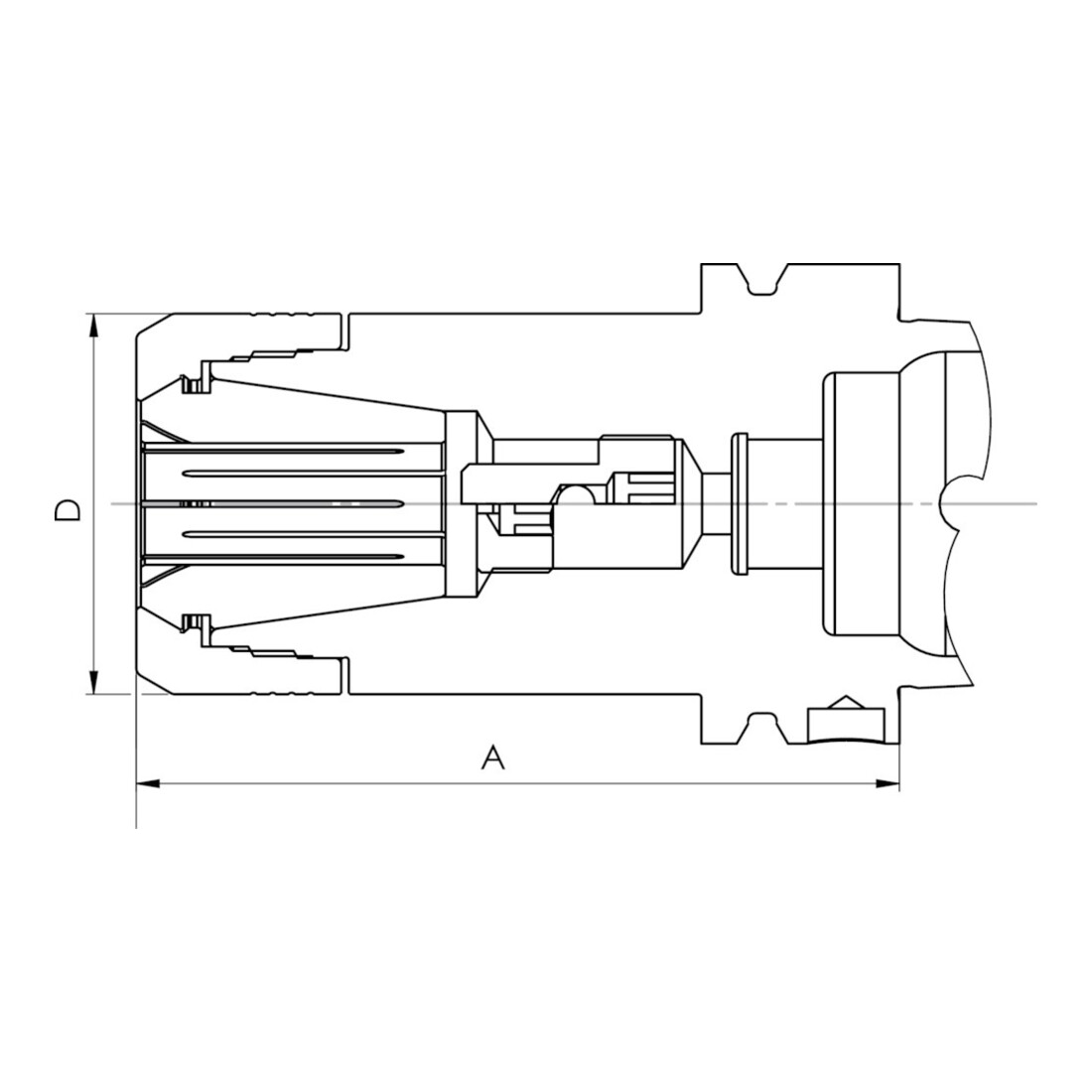 FAHRION Porte-pinces DIN69893A CP16 HSK-A 63-100