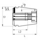 FAHRION Spannzange abgedichtet mit Vierkant GERC20- 4x3-2