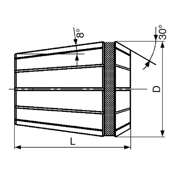 FAHRION Spannzange DIN6499B HP32- 8,0mm