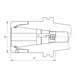 FAHRION Spannzangenfutter DIN69871ADB SK40-70 CP25