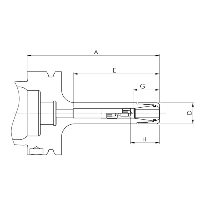 FAHRION Spannzangenfutter DIN69893A CP16M HSK-A 63-100