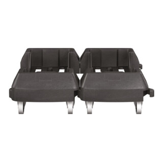 Fahrwagen m.4 Lenkrollen Wertstoffsammler 60l schwarz RUBBERMAID