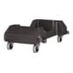 Fahrwagen m.4 Lenkrollen Wertstoffsammler 60l schwarz RUBBERMAID