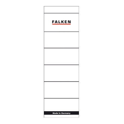 Falken Ordneretikett 80037047 breit/kurz sk weiß 10 St./Pack.