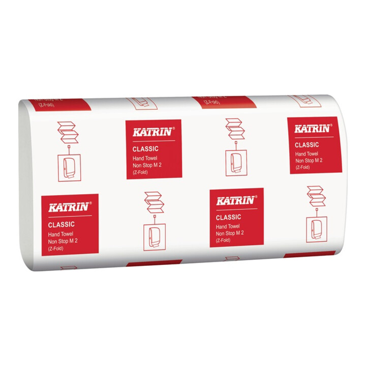 Falthandtuch Katrin Classic M 2 2-lagig weiß L203mm xB240mm ca.4000 Tücher/KT
