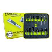 FAMAG Jeu de fraises HM Classic line 8+4 pcs S8 mm en boîte métal