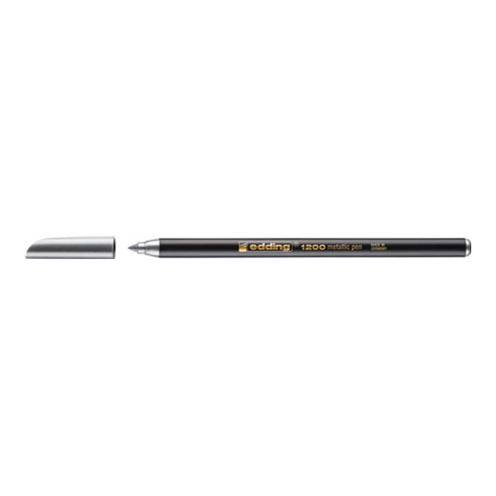Fasermaler 1200 metallic silber metallic Strich-B.1-3mm Rundspitze EDDING