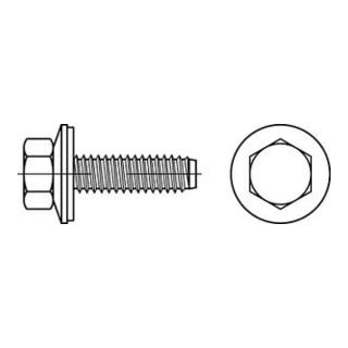 Fassadenschraube VG 6,3x45 Edelstahl A2 blank ASK