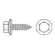 Fassadenschraube VG 6,5x100 Edelstahl A2 blank ASK