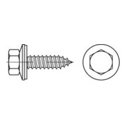 ART 88176 Sechskant-Fassadenschraube mit Dichtscheibe und Spitze, Edelstahl A2, blank