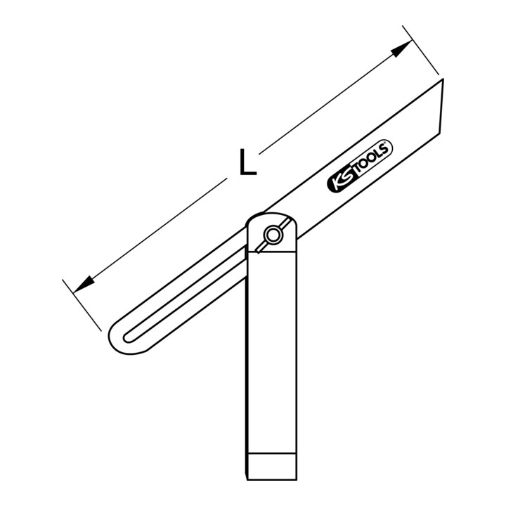 Fausse équerre à coulisse KS Tools 250mm