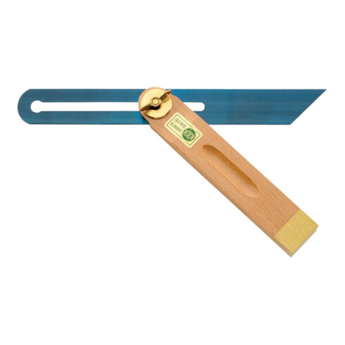 Fausse équerre L. rail 300 mm laiton bois de hêtre ECE