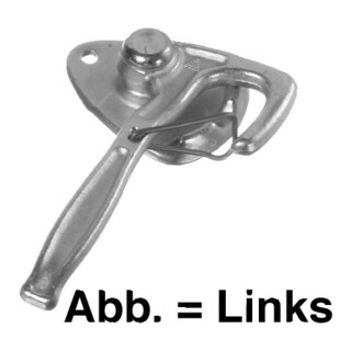 FBS, verrou à levier d’angle gauche n° 3990 zingué