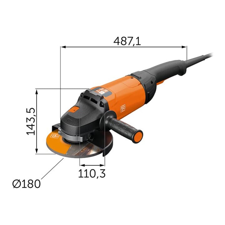 Fein Accu-haakse slijper AlphaGrind LG 22-180