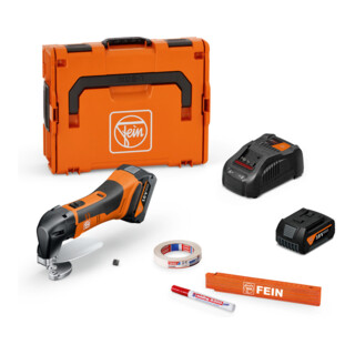 FEIN Accuplaatschaar tot 1,6 mm ABLS 18 1.6 E AS Set 2x 5 Ah