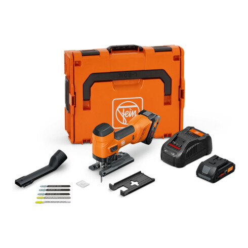 Fein Akku-Stichsäge für Metall und Holz 26 mm Hub F-IRON Jig 26 AS Set 2 x 4 Ah