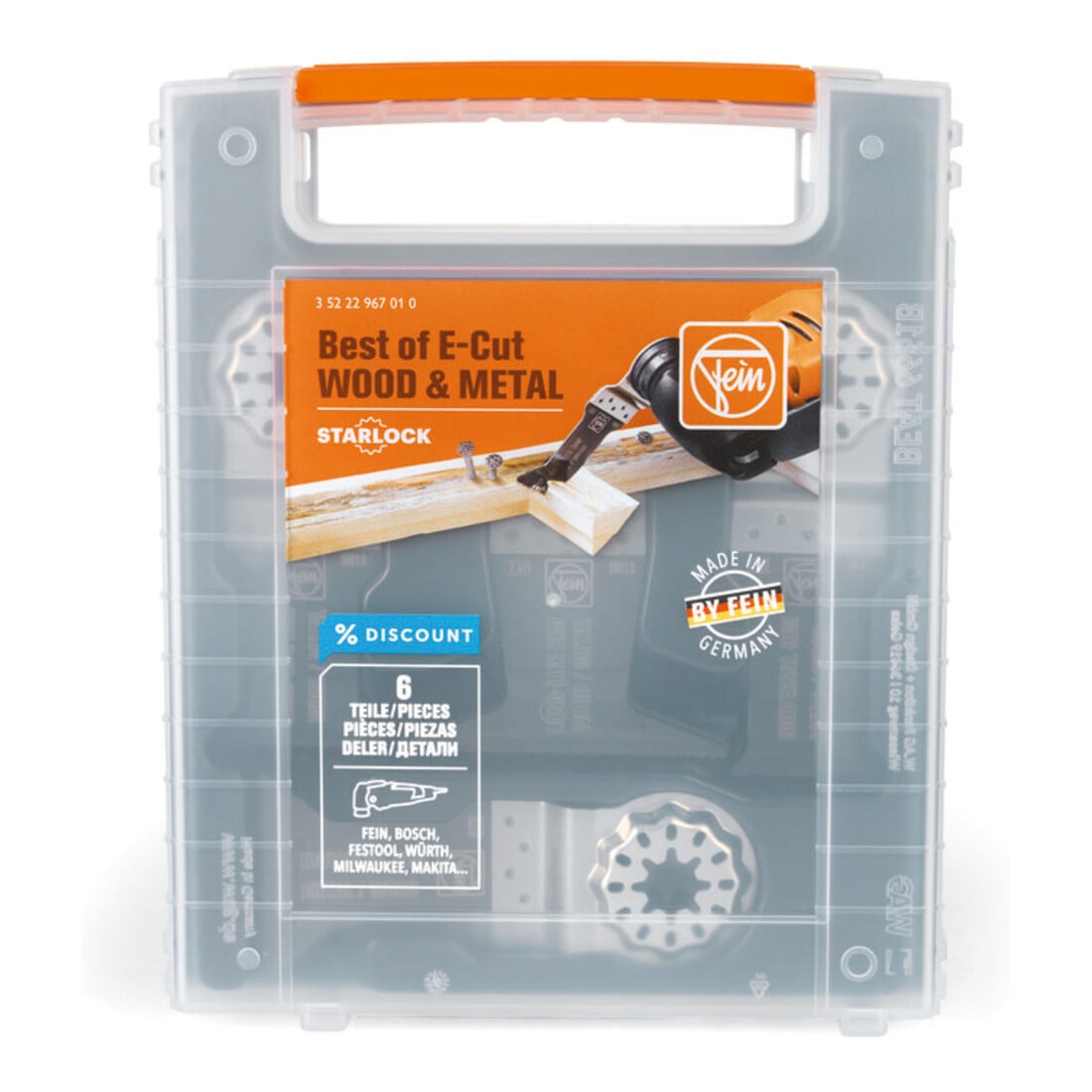 Fein Best of E-Cut WOOD& METAL STARLOCK, Houder Starlock