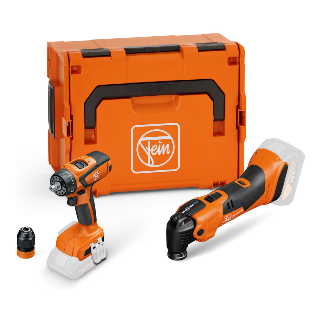 FEIN Combo Avantage Batterie MULTIMASTER AMM 500 & Perceuse-visseuse ASCM 18 Q