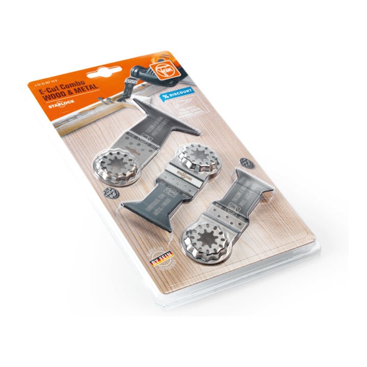 Fein Combo E-Cut Starlock BOIS& METAL, Porte-outil Starlock