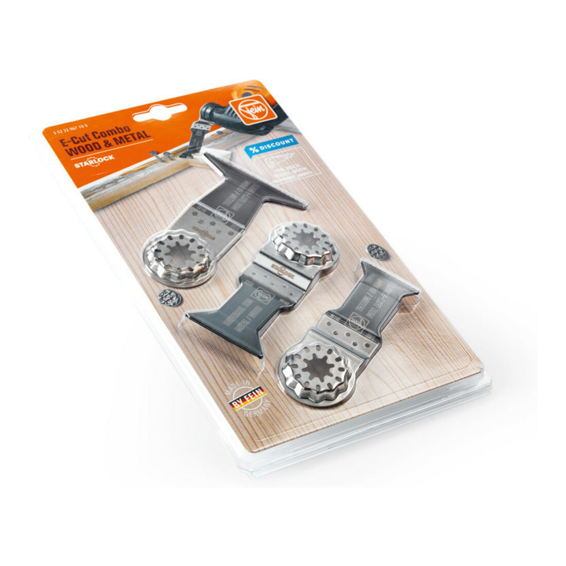 Fein Combo E-Cut Starlock BOIS& METAL, Porte-outil Starlock