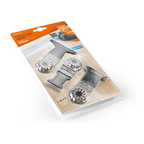 Fein Combo E-Cut Starlock BOIS, Porte-outil Starlock