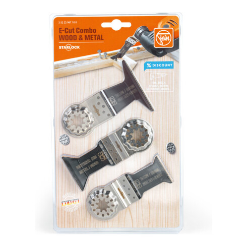 Fein Combo E-Cut WOOD& METAL Starlock, Houder Starlock
