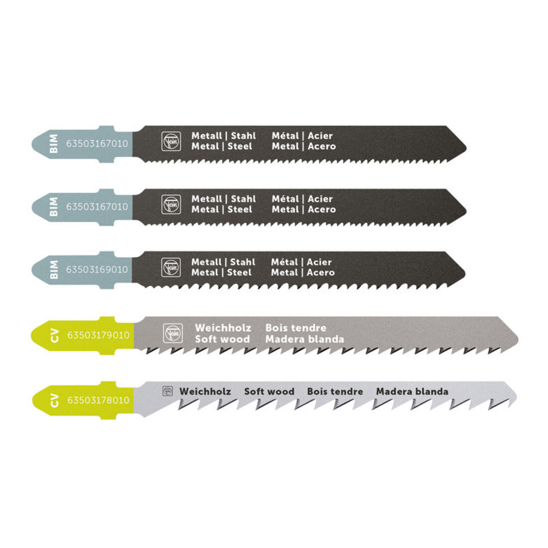 Fein Decoupeerzaagblad startset 5 stuks