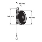 FEIN Equilibreur jusqu' à une capacité de charge de 2,5 kg Enrouleur équilibreur Fein-3
