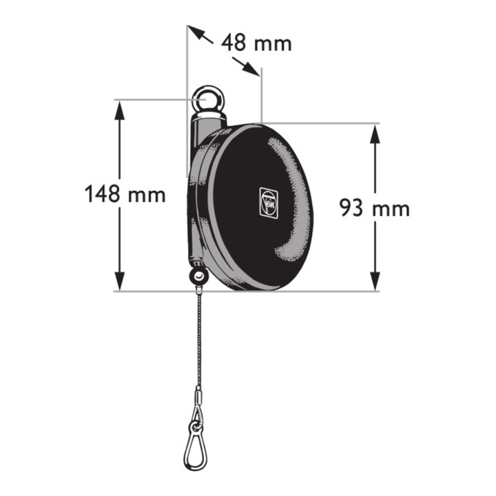 FEIN Equilibreur jusqu' à une capacité de charge de 2,5 kg Enrouleur équilibreur Fein