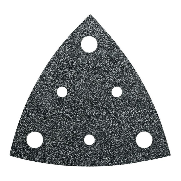 Fein Feuille abrasif triangulaire perforée, 80 mm K40, lot de 5