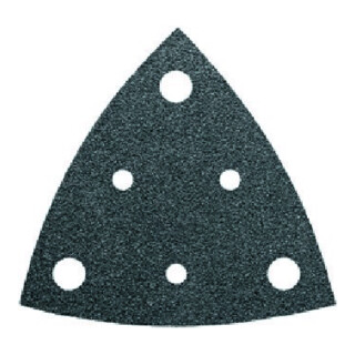 Fein Feuille abrasif triangulaire perforée, 80 mm K60, lot de 5
