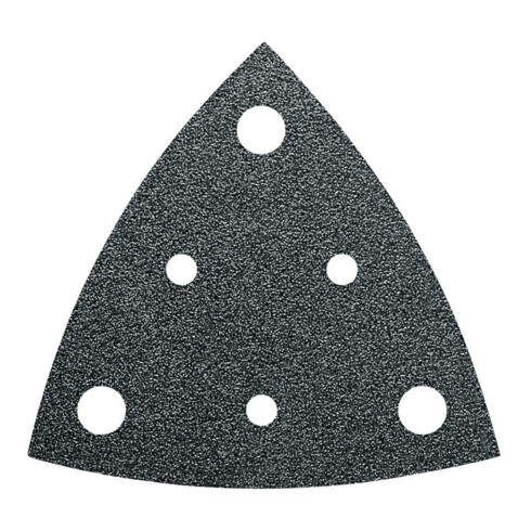Fein Feuille abrasive triangulaire perforée, 80 mm K120, lot de 5