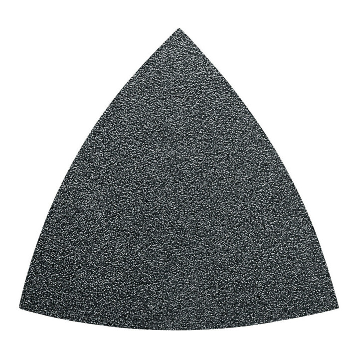 Fein Feuille de ponçage triangulaire non perforée, 80 mm K80, lot de 50