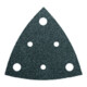 Fein Feuille de ponçage triangulaire perforée, 80 mm K80, lot de 5-1